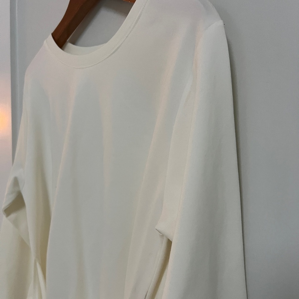 Olivia Preckel Elegant Cream Tie-Front Blouse - Picture 3 of 9